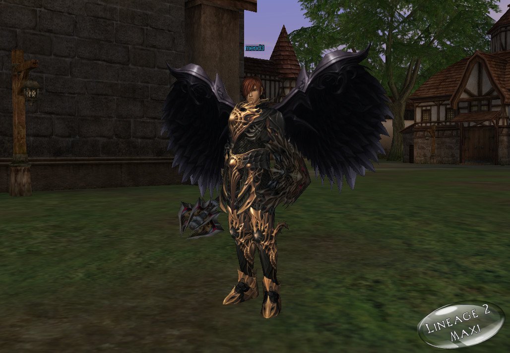 Крылья для сервера LineAge 2 Interlude Black Wings.