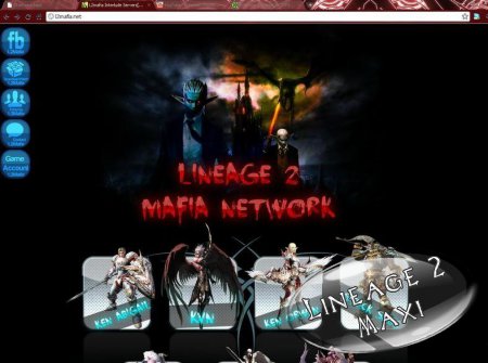 Lineage 2 Mafia промо-страница.