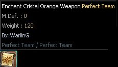 Cristal Enchant Orange Weapon And Armor