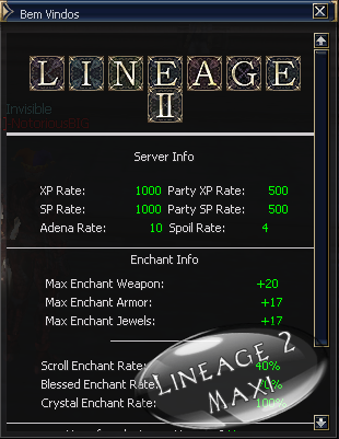   Welcome  Lineage 2